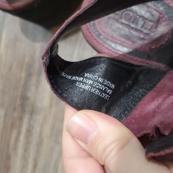 Born Women Suede Ankle sandals booties block heels open back sz 9 - Picture 11 of 12